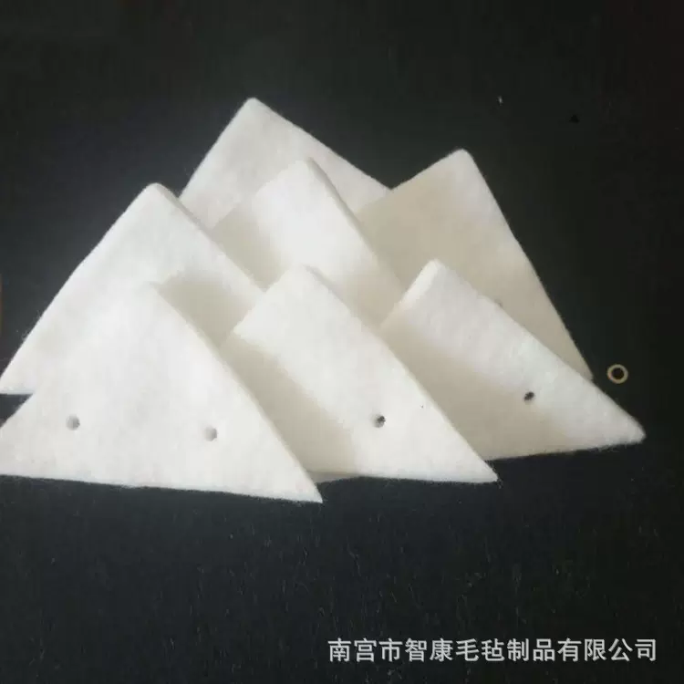 批发玻璃擦清洁棉双面玻璃擦神器配件毛毡棉片三角形异形吸水棉片