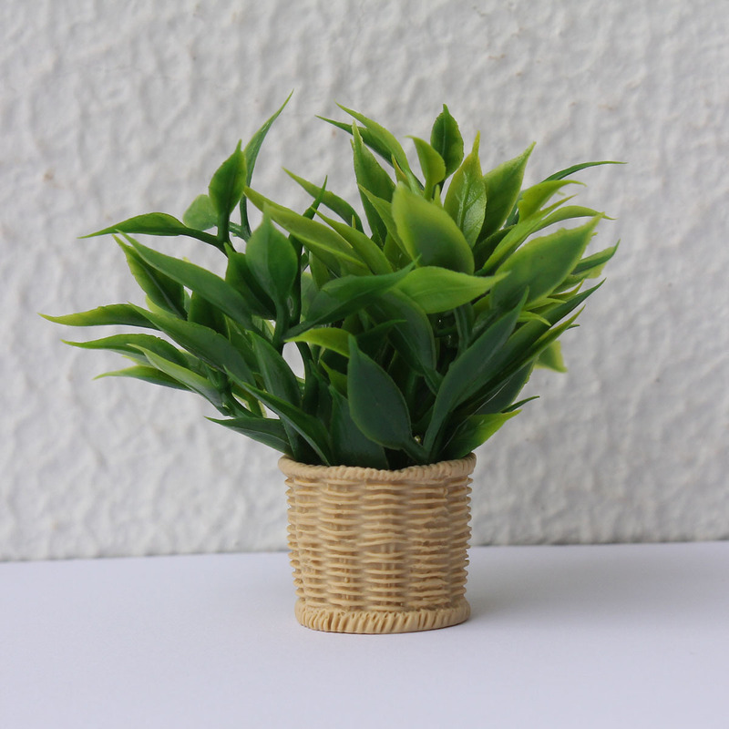 Miniature Green Plant Orange Tree Dollhouse Ornament Resin Home Scene Prop Model Simulation Orange Tree