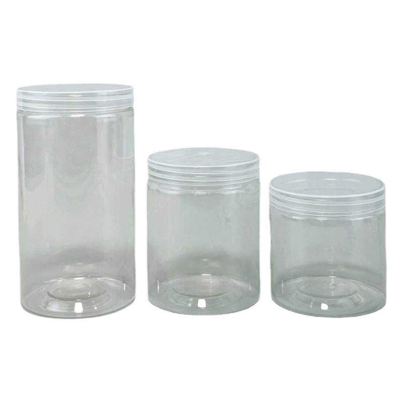 Производитель поставляет прозрачные пластиковые банки для конфет из ПЭТ объемом 65 мл и 85 мл с водонепроницаемой клейкой алюминиевой фольгой для герметизации.