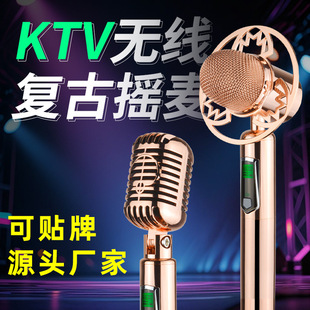 Swing Wireless Microphone Karaoke Home Ktv Singing Live Broadcast Equipment Singing Microphone Private Room Bracket Floor Stand