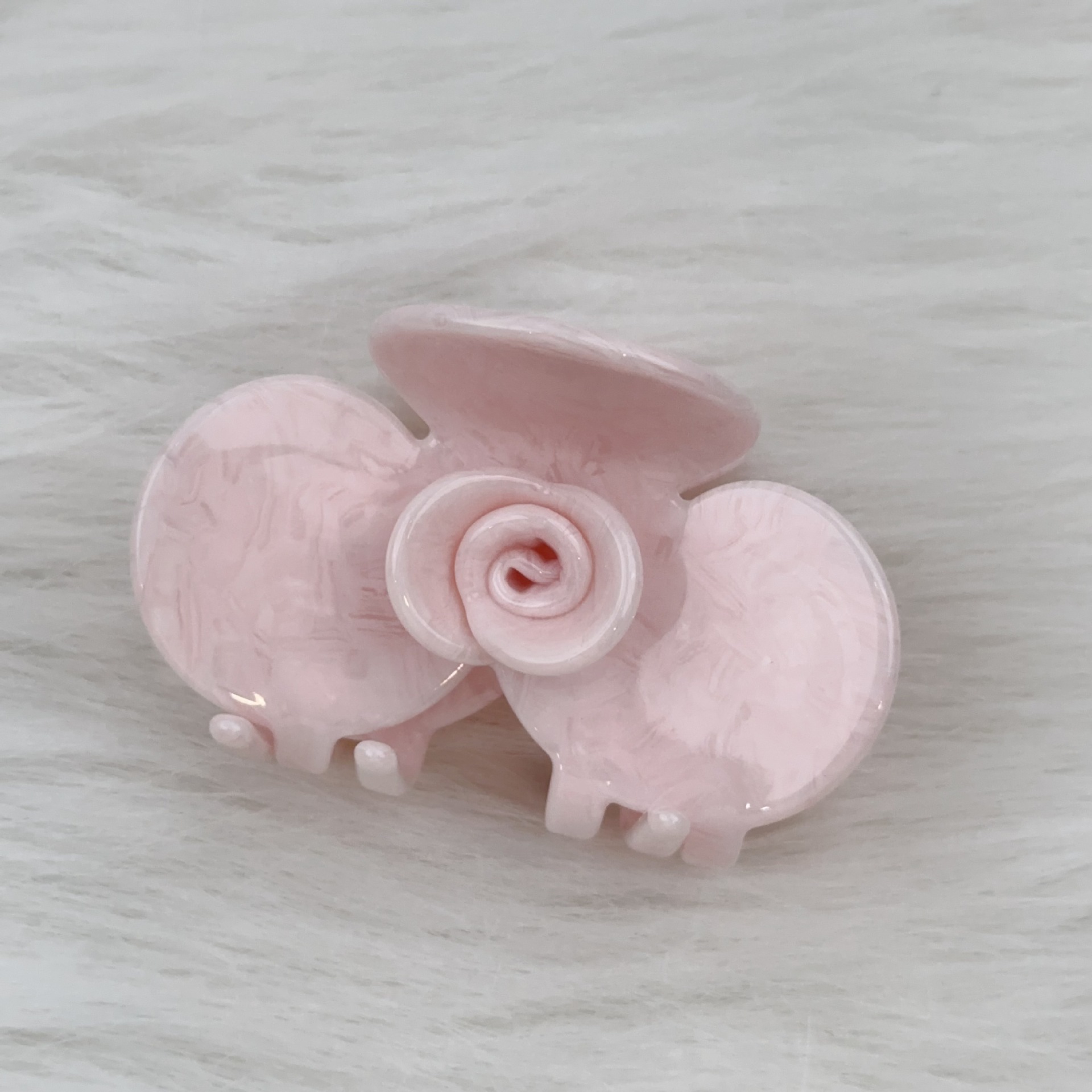 Fermaglio a fiore di rosa pinza per capelli stile francese_voghion.com