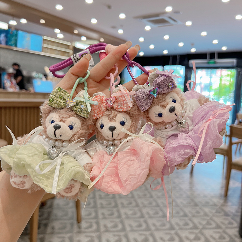 Cute Plush Hair Band Skirt, Bear Doll Keychain, Cute Doll, Cartoon Bag Pendant, Creative Gift for Girls Cute Plush Hair Band Skirt, Bear Doll Keychain, Cute Doll, Cartoon Bag Pendant, Creative Gift for Girls