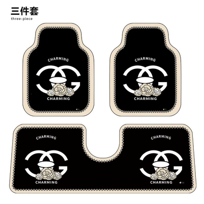 Car Carpet – for the interior of the car - ink-dyed-cg-camellia-g-three-piece-set-front-x2-rear-long-x1