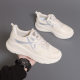 Spring and summer couple multi-color sneaker men's and women's same breathable running casual shoes white platform flying woven shoes F8829