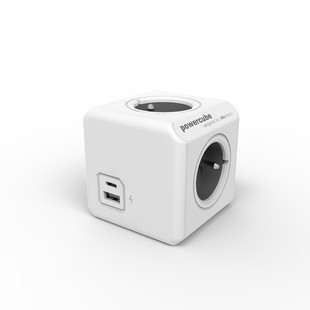 Allocacoc European Standard French Standard Power Supply Rubik's Cube Plug-In Board Smart Dual USB Socket Plug-In Multi-Socket European Style Plug-In