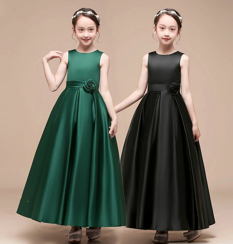 Robe de princesse élégante pour fille pour spectacles de piano_voghion.com