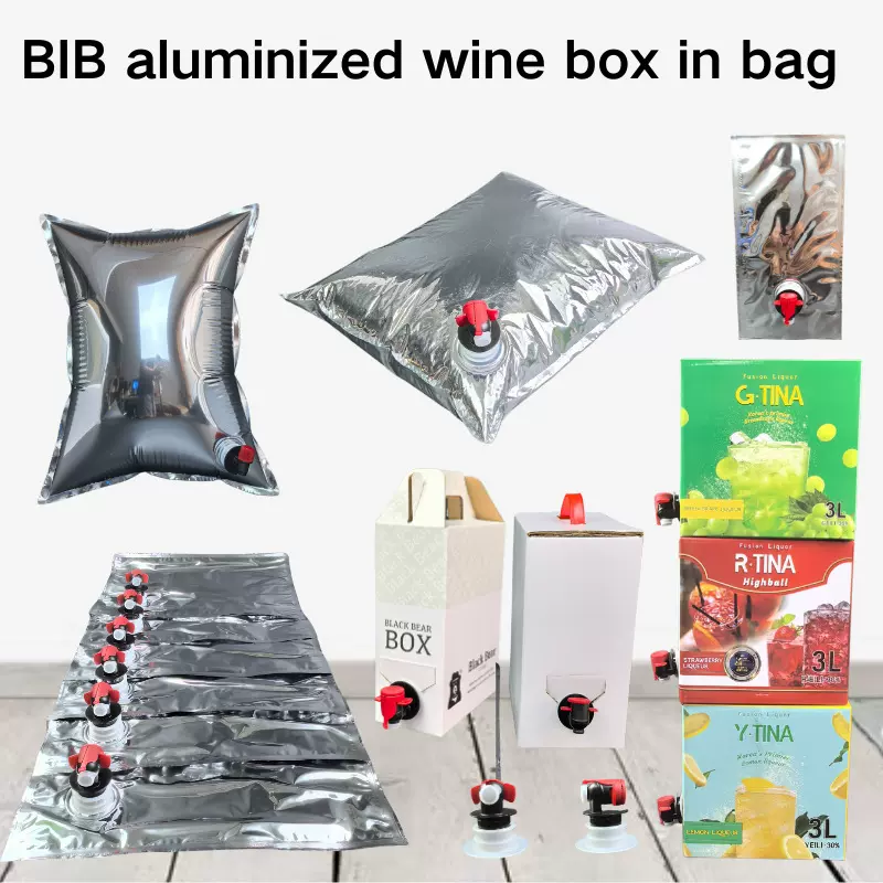 镀铝盒中袋现货 1L2L3L5升10L盒中袋现货红酒袋蝶阀