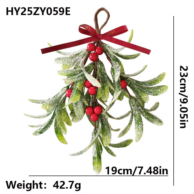 ヨーロッパとアメリカのクロスボーダークリスマスデコレーション、イチジクのハンギングオーナメントシリーズ、模擬緑の植物、ベリー、小さな花束、ソース工場|undefined