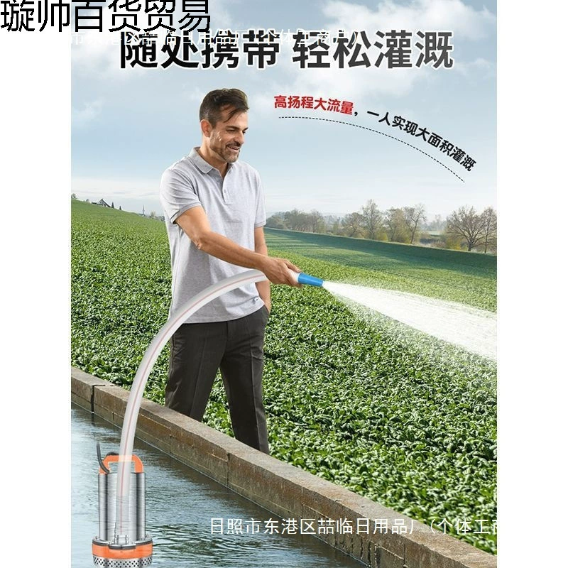 Погружной насос постоянного тока 12В24В48В60В72В высоконапорный большой производительности для сельскохозяйственного орошения