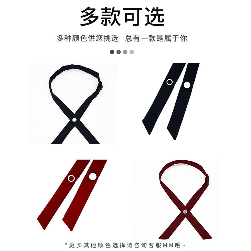 En stock Tailandia uniforme escolar Cruz pequeña pajarita nuevo estilo de la Universidad japonesa fina Cruz JK color sólido pajarita al por mayor