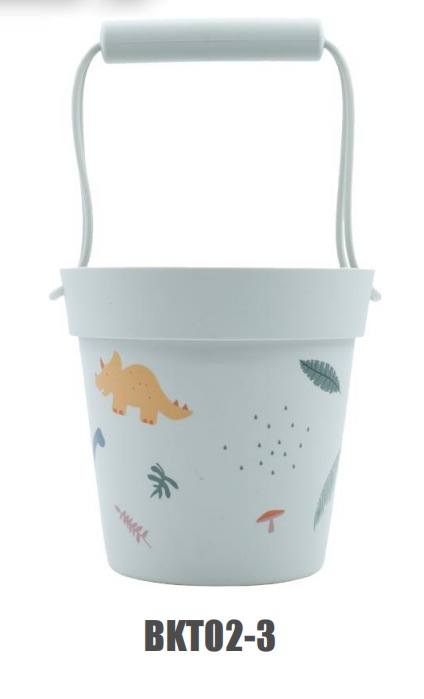 Jugar herramientas de arena Material de silicona Cubo de arena junto al mar Jugar herramientas de arena silicone beach toys