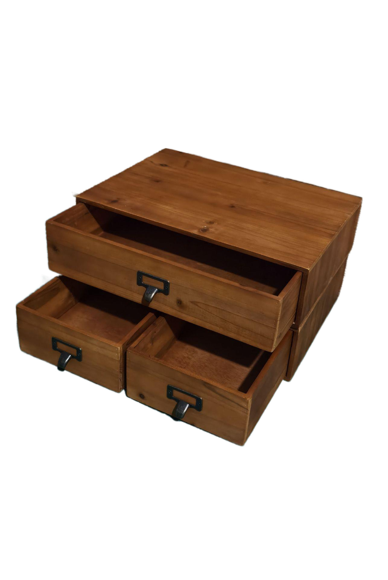 New retro Japanese style miscellaneous storage wood simple desktop…