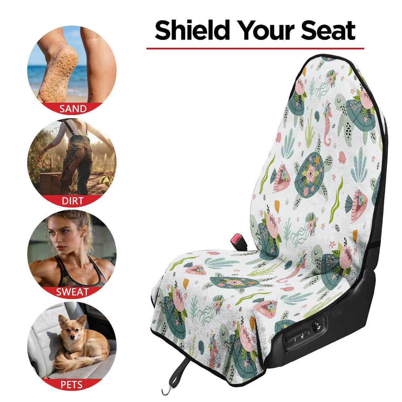 Marine seat towel cover front seat protector suitable for gym and exercise, universal for all seasons and car use