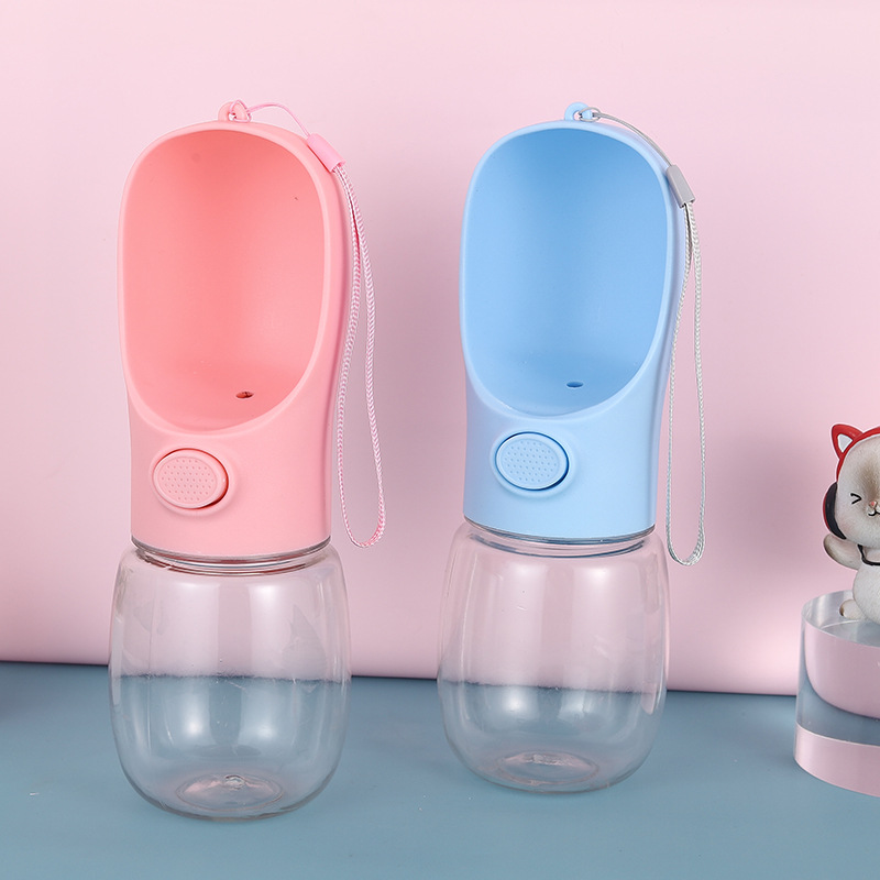 Bebedero para mascotas Boca no mojada Taza de agua para perros Botella de agua para perros Taza para mascotas Alimentador de agua para exteriores portátil