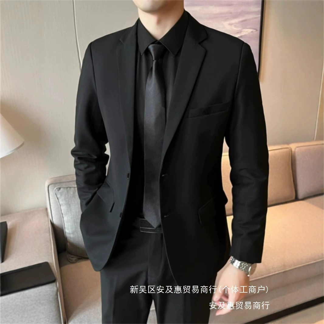 Мужская классическая куртка-пиджак для отдыха, Slim fit, плюс размер