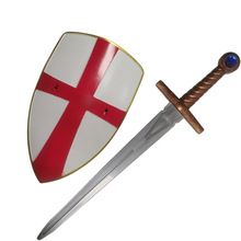 十字軍盾牌中世紀聖殿騎士團十字盾牌cosp表演道具服飾王子劍兵器