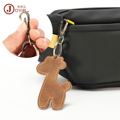 真皮包包掛件瘋馬皮鑰匙掛件鑰匙扣卡通可愛掛件創意汽車鑰匙扣