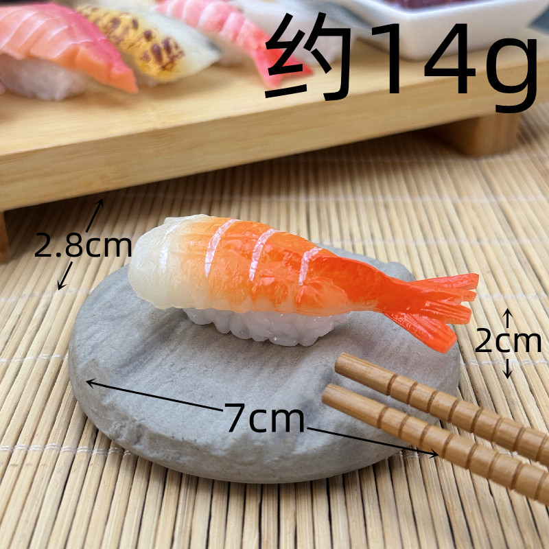 Simulación sushi modelo de juguete para niños japonés comida grande adornos tiro Decoración Accesorios salmón cocina rebanada