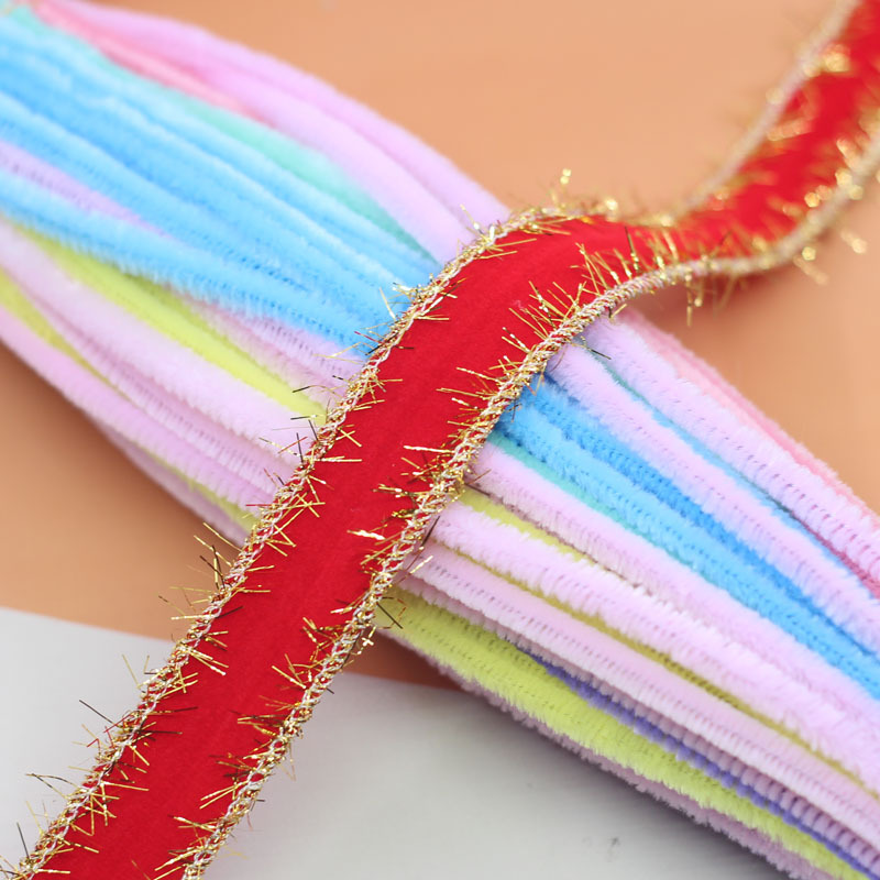 2.5 cm gold edge flocking tape one meter