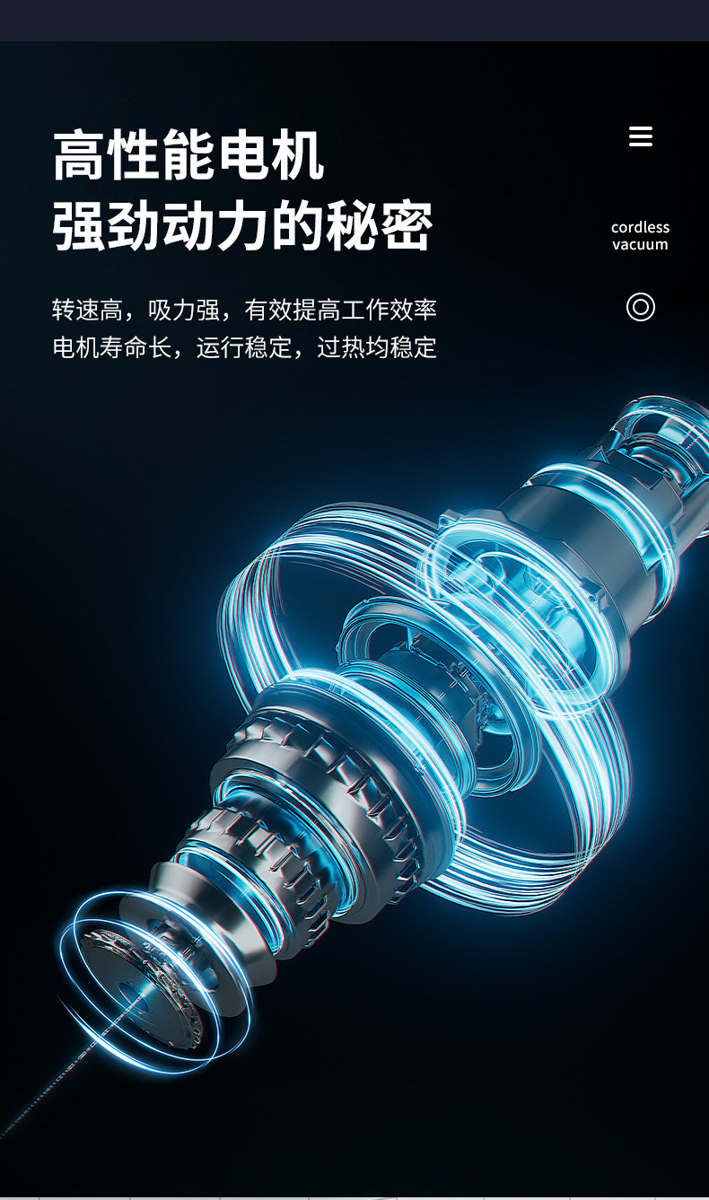 Wireless Car Vacuum Cleaner USB Charging Handheld Car Supplies Portable Small Home High Power Vacuum Cleaner