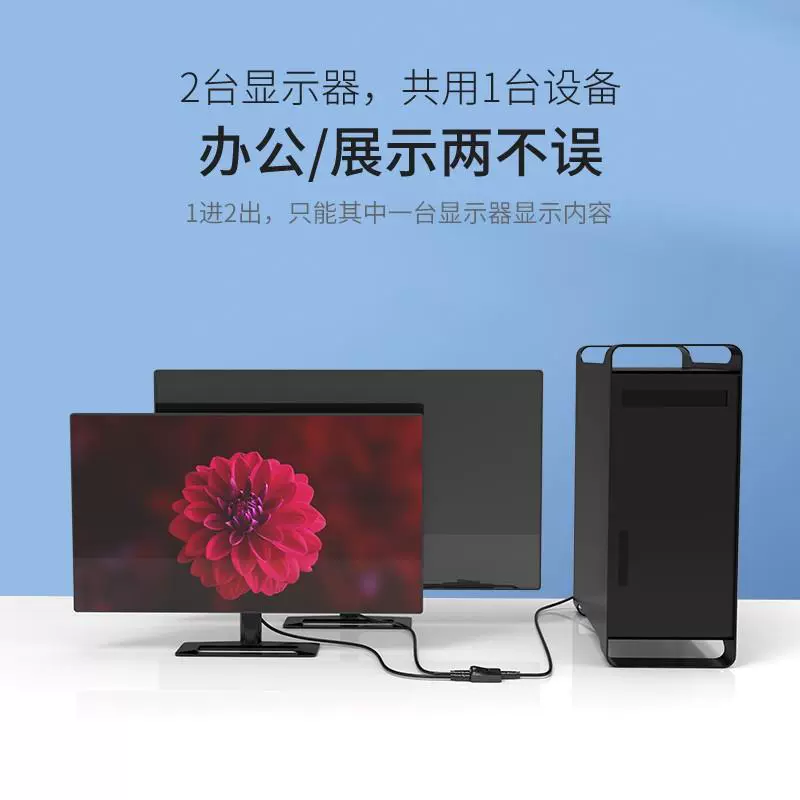 HDMI-выключатель от Майтован? ( распознать бренд) Переводим как: HDMI переключатель двух входов на один выход 4K высокой четкости, разделение экрана на два направления