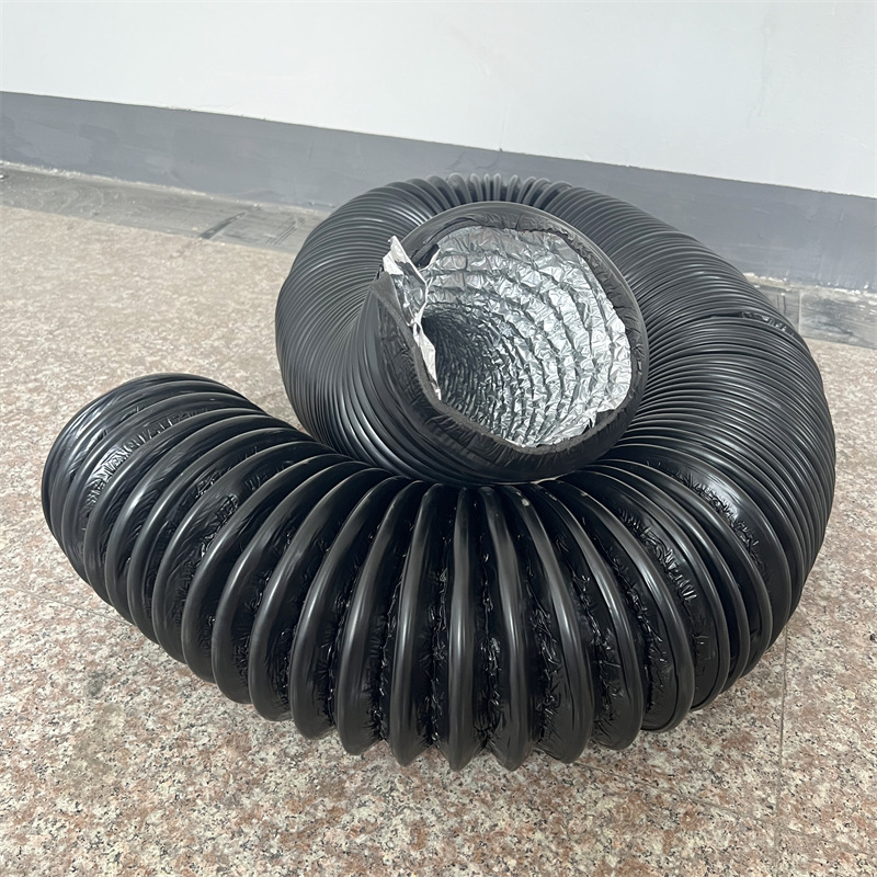 空调橡塑保温铝箔软管伸缩管风管圆形通风保温管道钢丝保温管