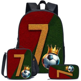 Cross-Border Hot-Selling Themeless Cartoon Backpack, Primary and Secondary School Student School Bag, Large-Capacity Backpack, Shoulder Bag, Pencil Case