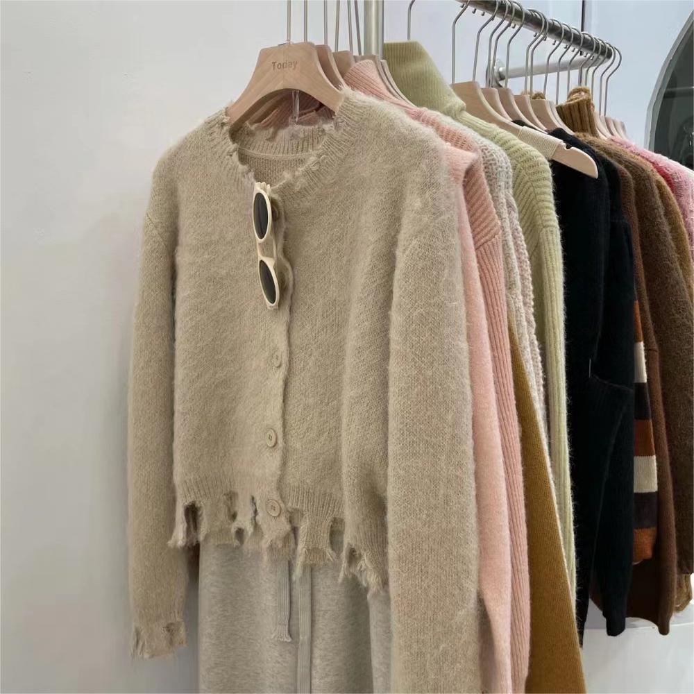 demi-season brand design knitted sweater