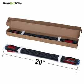 huwairen跨境精选20寸混碳短箭弓箭射击直径8.8mm弩箭12支整盒装