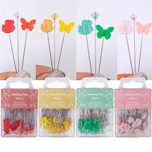 Sewing pins 80pcs�۷�����ʯ��λ��ֹ��p�xƴ���̶�ᘷ��b��