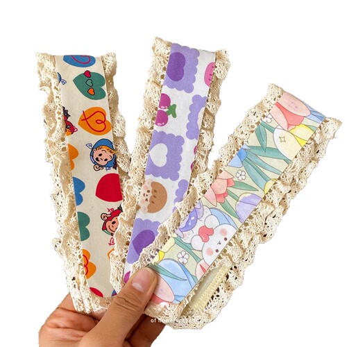 Child Magic Tape Hair Tidying Tool, Girls' Eyebrow Tape to Fix Hair, Little Girl Wide-Border Hair Headband