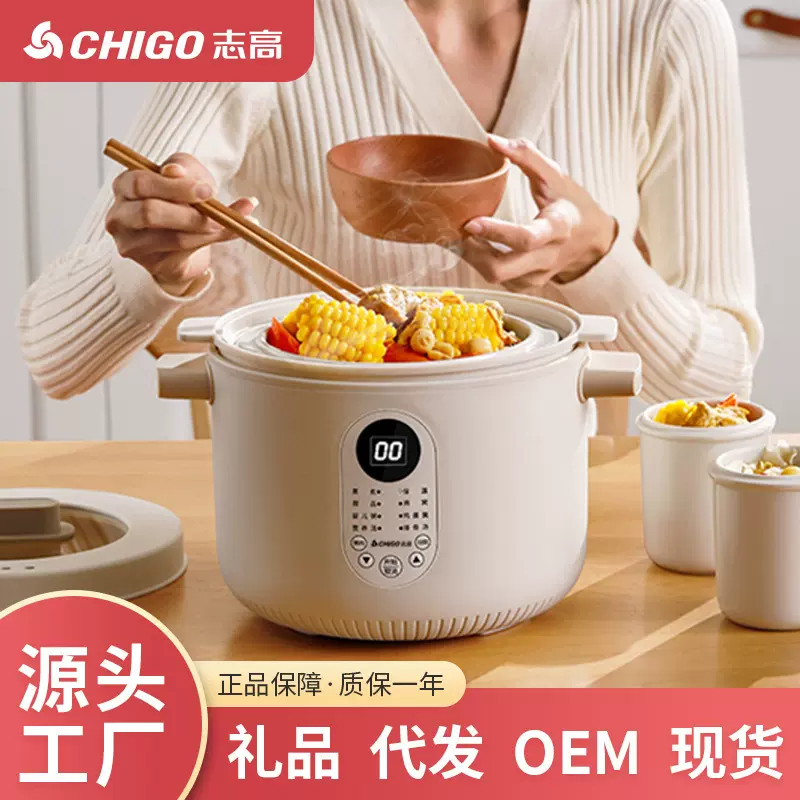 志高陶瓷电炖锅家用全自动燕窝隔水炖锅多功能养生婴儿电炖盅批发