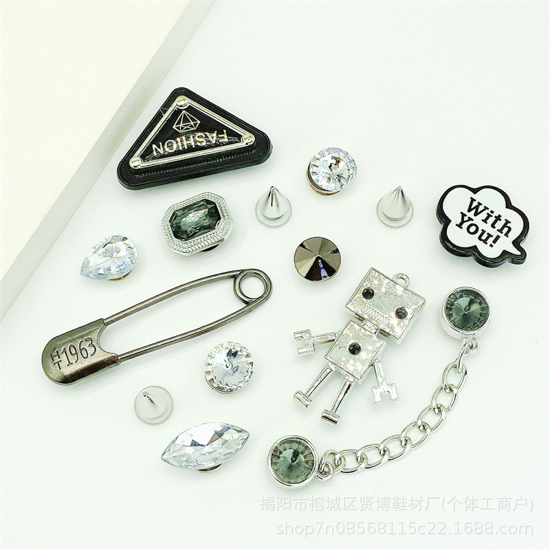 クロスボーダー 2025 下駄靴花装飾アクセサリー PVC ソフトプラスチック DIY 靴バックル卸売工場直接供給|undefined