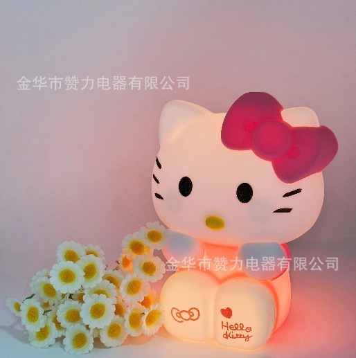 小夜灯HelloKitty小夜灯氛围灯生日节日礼物女孩卡通拍拍灯|undefined