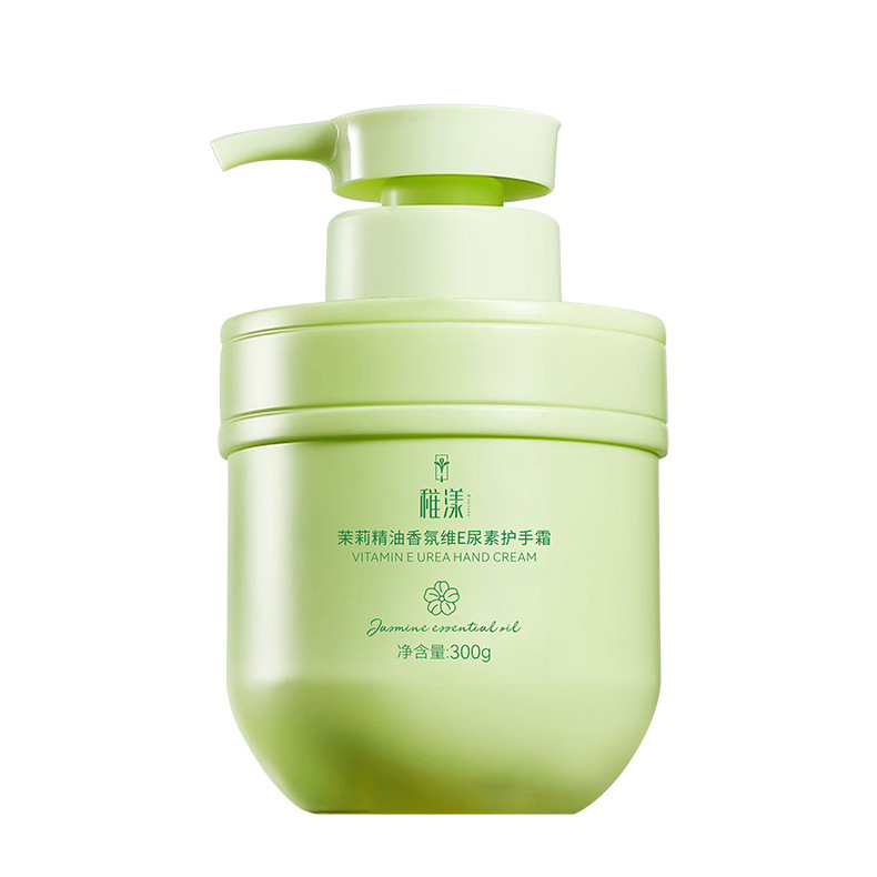 Zhiyang jazmín aceite esencial fragancia vitamina E urea crema de manos hidratante anti-secado loción corporal fabricante