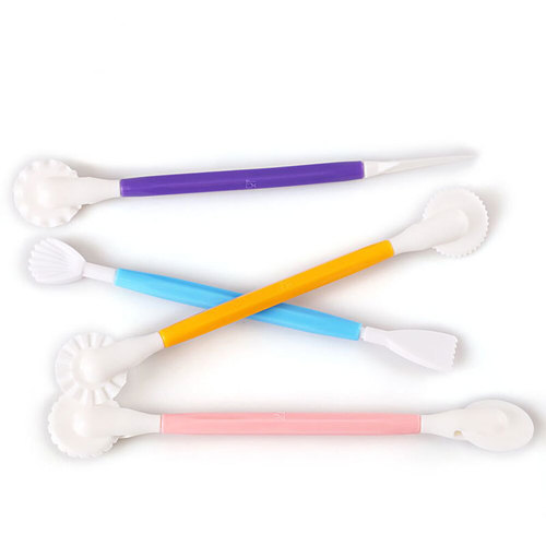 Home DIY baking 4-piece color engraving set, fondant carving knife/shaping knife, chocolate cake carving