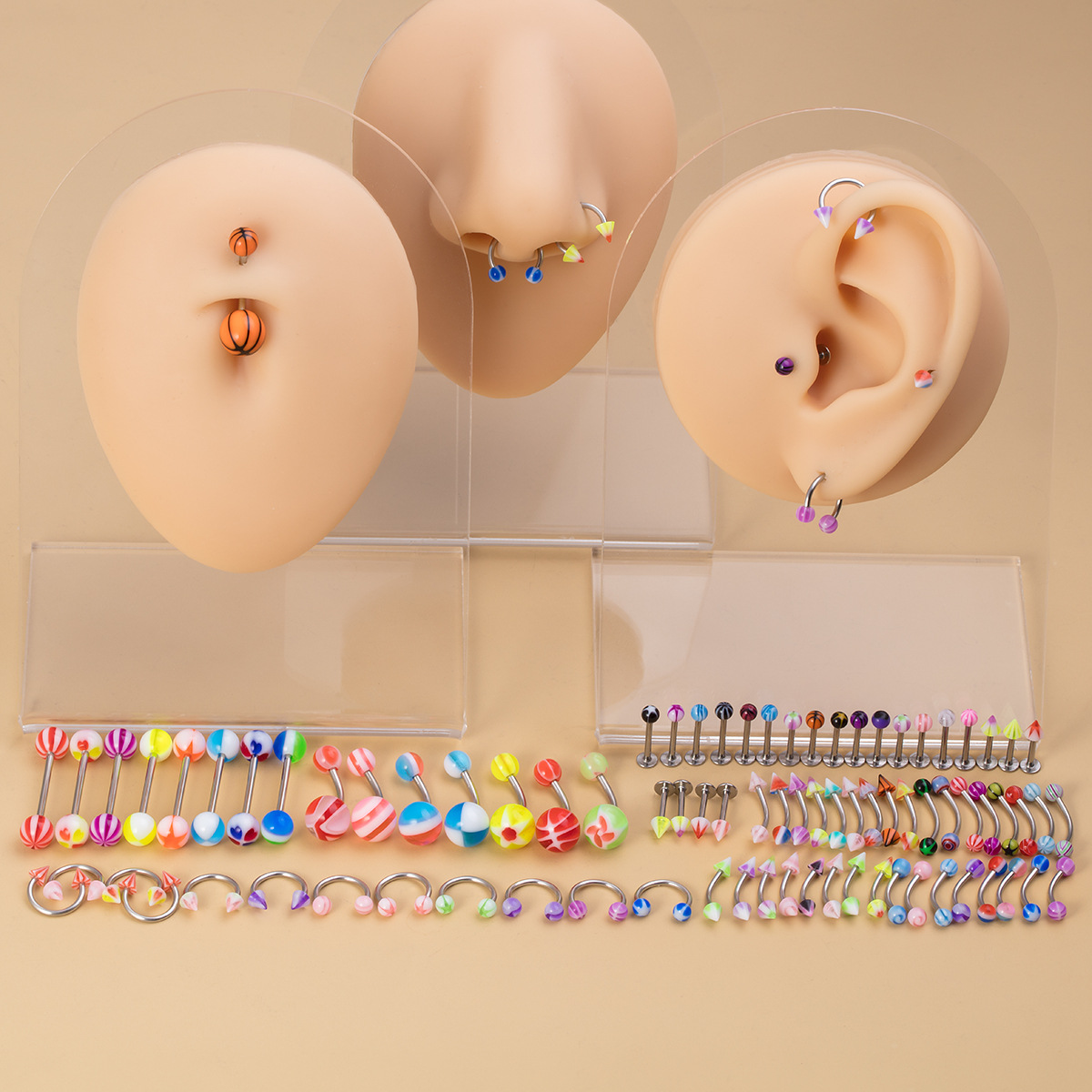 Piercing Navel Nose Tongue Nipple Jewelry Stainless Steel Set_voghion.com