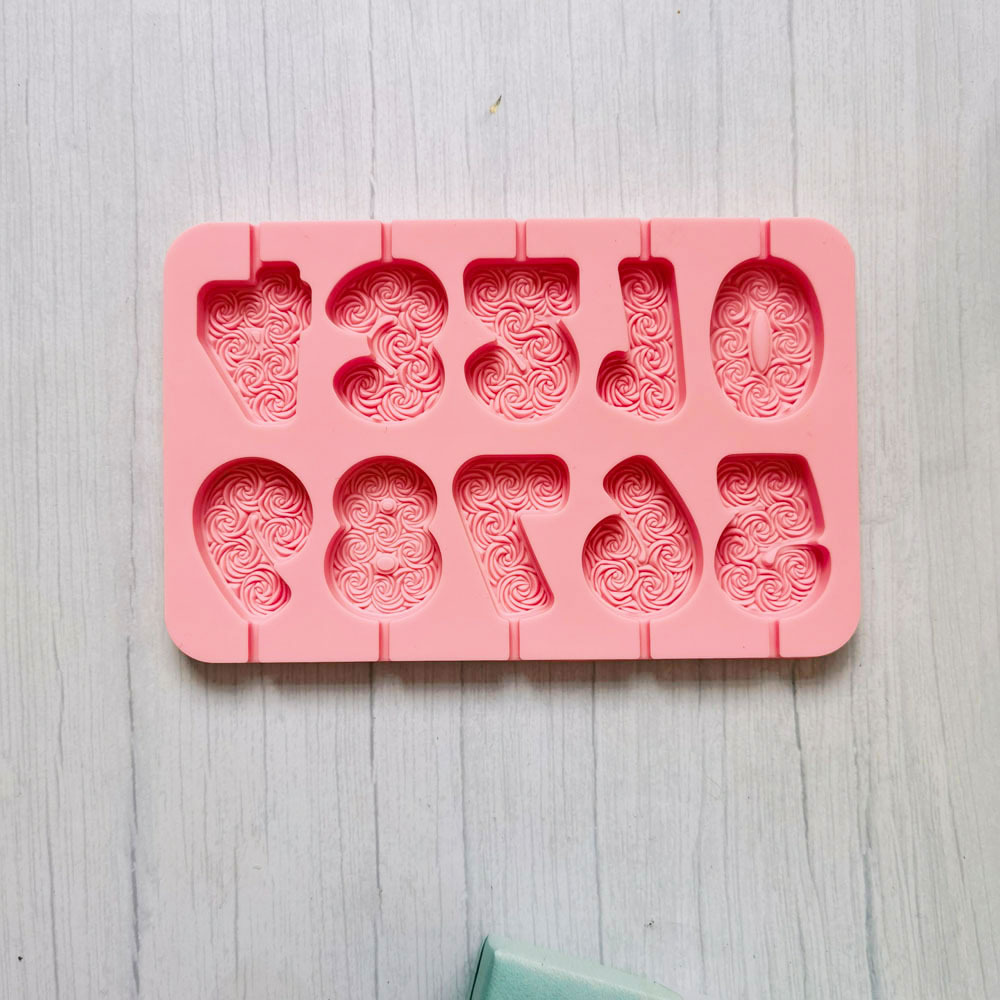 0-9 Lollipop 280 molde de silicona pudín molde de postre decoración de pastel utensilios de cocina para hornear