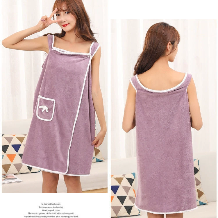 Коралловый бархат можно носить банные полотенца для взрослых, подтяжка для купания, юбка для ванной, мягкая впитывающая ванна