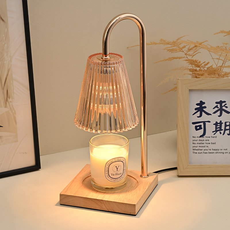Lámpara de cera de fusión de aromaterapia transfronteriza sin fuego, ajuste de tiempo, luz de vela de fusión, expansión de fragancia, decoración retro, lámpara de mesa de cabecera de dormitorio al por mayor image 4