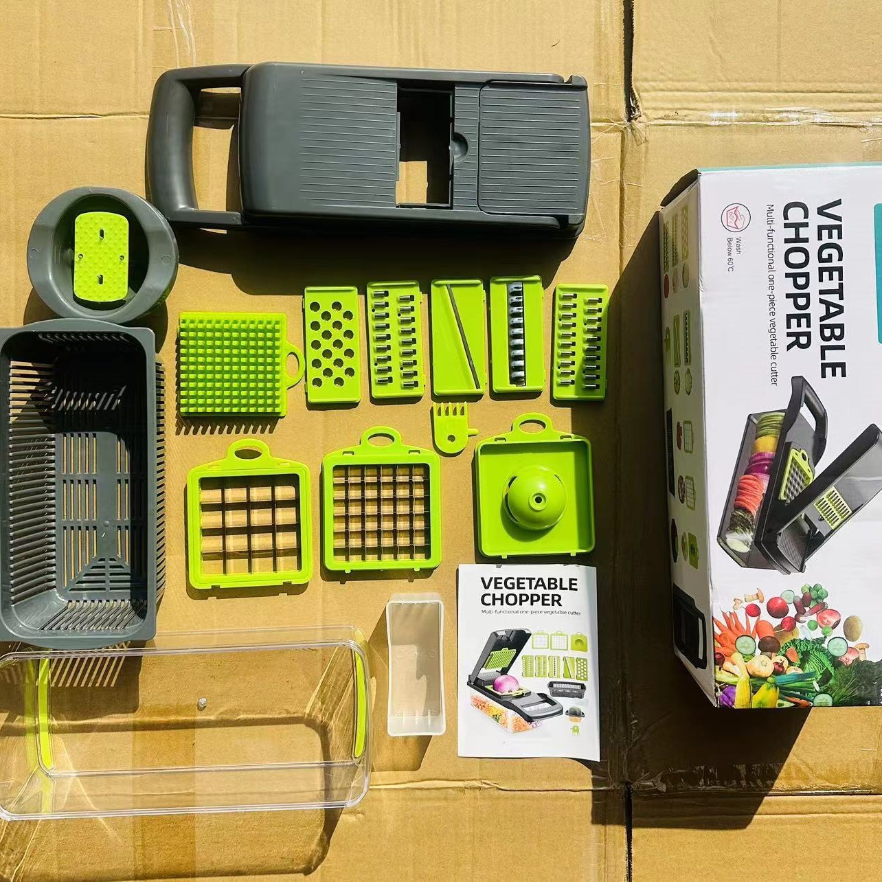 ABS 그린박스 15개 세트 대형 네트