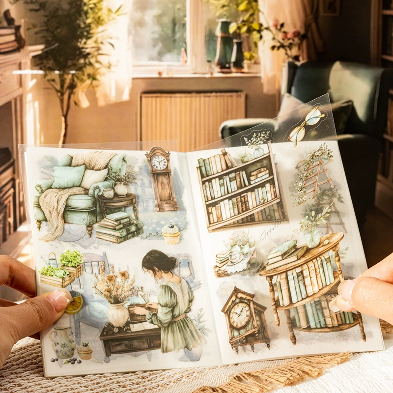 番茄酱少女 Двойной материал наклейка, поэтическая серия жизни, материал аккаунта жизни, коллаж для DIY