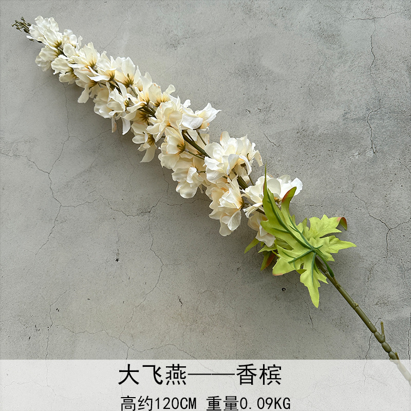 Jacinto Super gran rama mil orquídea salón de bodas arreglo floral decoración alta flor material de Flor Alta rama alta golondrina voladora grande anti-Flor artificial