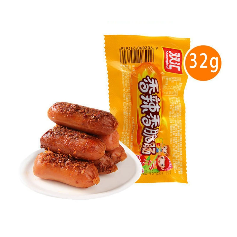 Shuanghui пряная колбаса хот-дог 32 г/мешок кукурузный хот-дог ветчина колбаса лапша быстрого приготовления партнер повседневная свинина закуски оптом