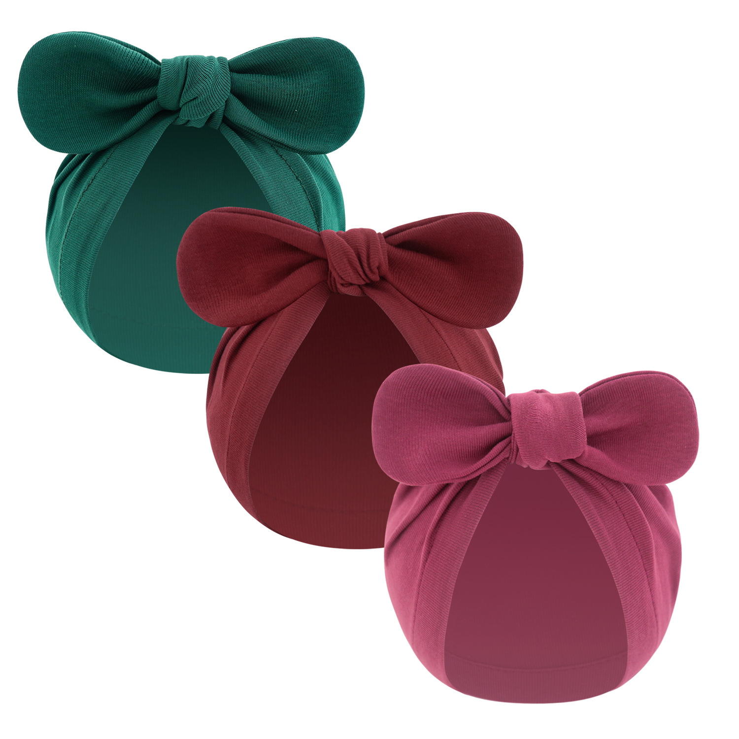 Newborn Rabbit Ear Pullover Hat, Soft Knotted Baby Hat For Spring_voghion.com