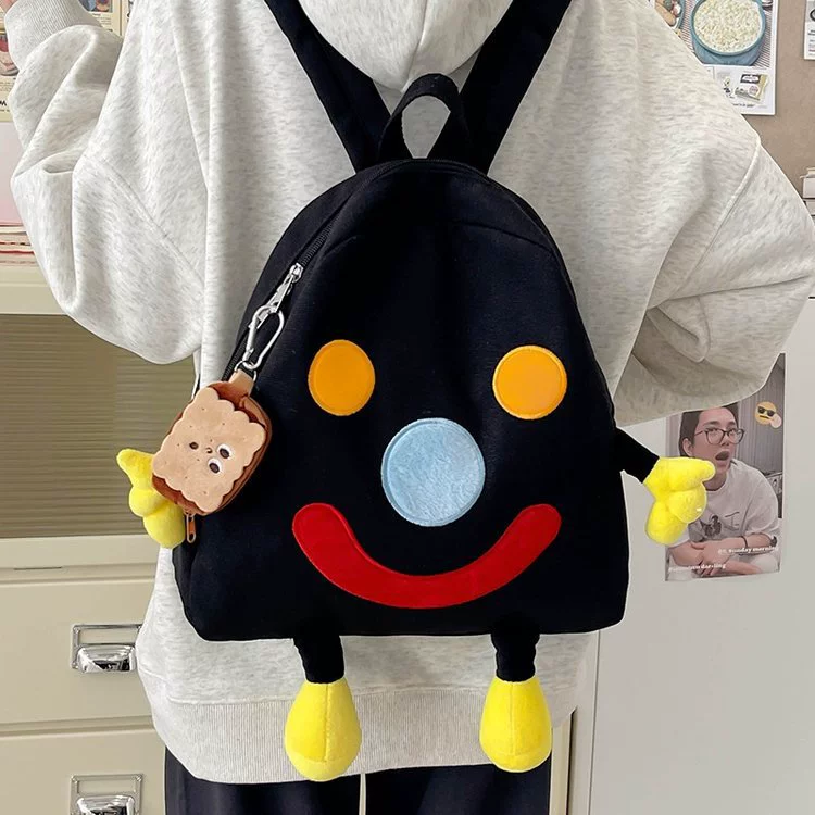 Creative cartoon backpack, one-shoulder bag, universal storage system, school bag