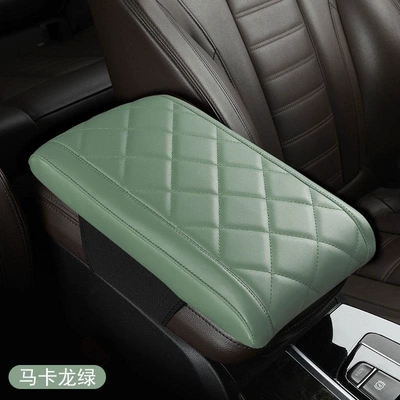 Armrest box pad – Diamond Style - macaron-green-medium-diamond-style-2-in-1