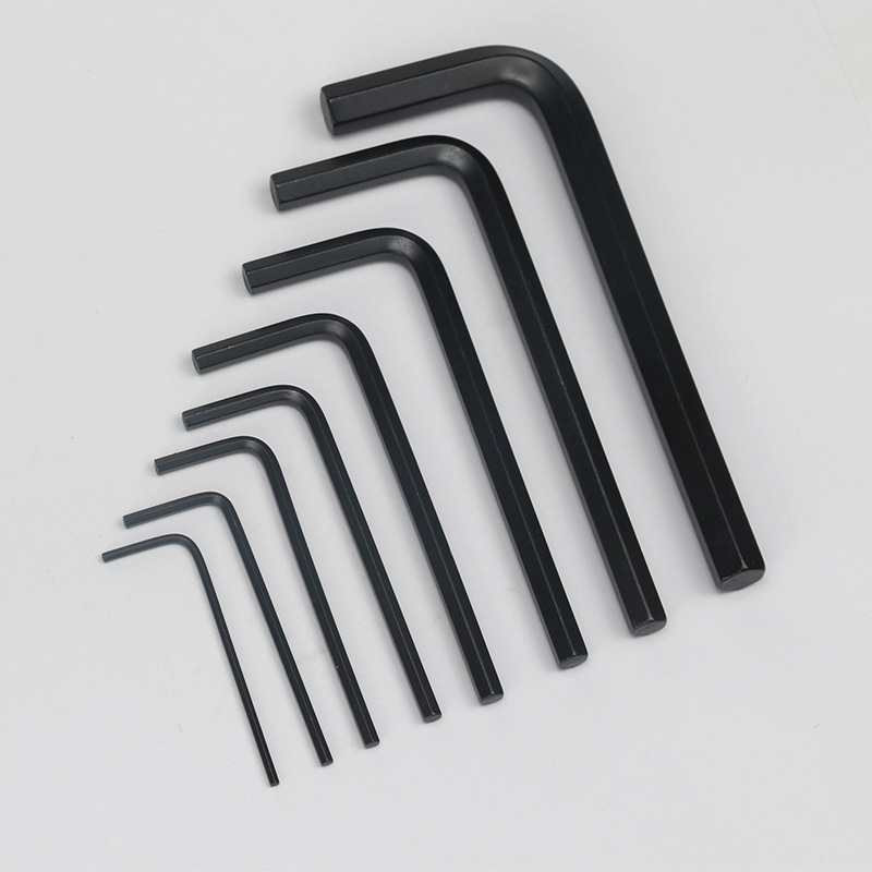 Weihao 7 cabeza plana 6 llave hexagonal negro al por mayor cuchara hexagonal DIN911 llave hexagonal GB/T5356