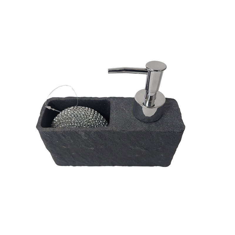 arena amarilla negra mármol esquisto cocina detergente líquido desinfectante de manos embotellado caja de almacenamiento de esponja líquida de escritorio