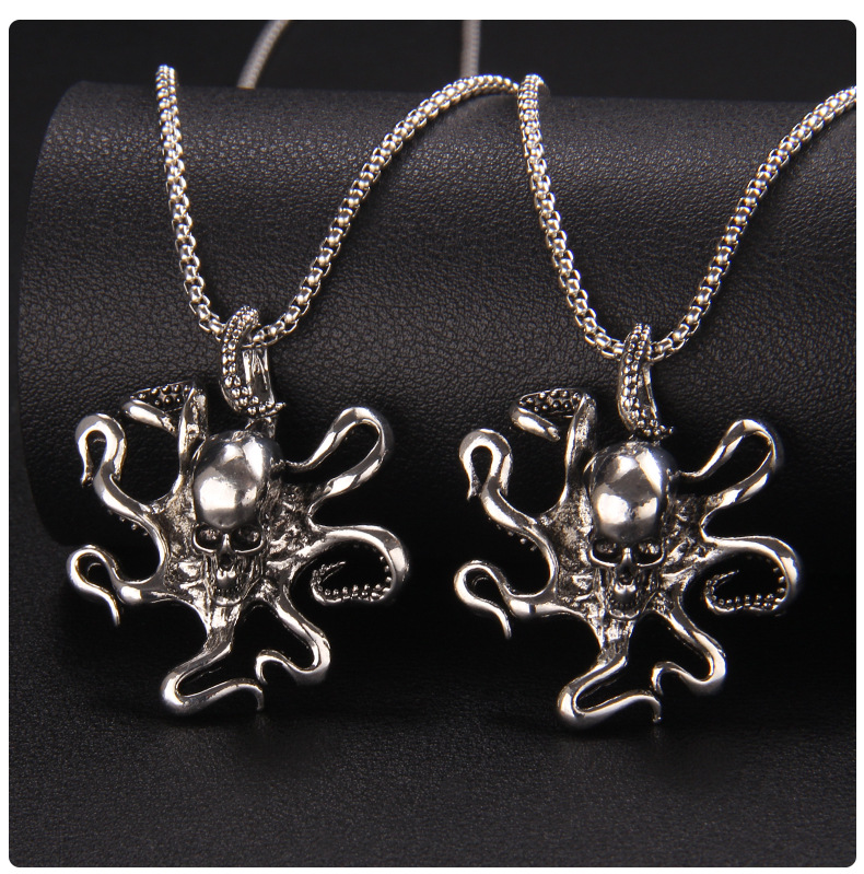 Fashion Octopus Stainless Steel Plating Pendant Necklace 1 Piece